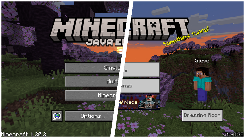 Screen java ou bedrock